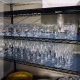 G04. Crystal stemware. 